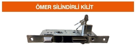 ÖMER SİLİNDİRLİ KİLİT 40 MM NİKEL DÜZ AYNA