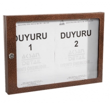 İLAN PANOSU KÜÇÜK B.D.504